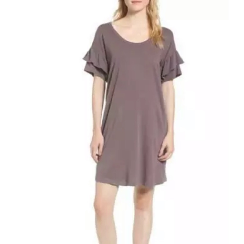 The Ruffle Roadie T-Shirt Dress CURRENT/ELLIOT M/L
